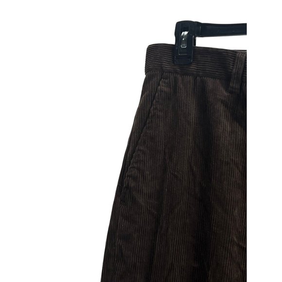 Vertical Sport Mens Brown Corduroy Flat Front Classic Fit Pants Sz 42x32 Retro - Picture 9 of 16